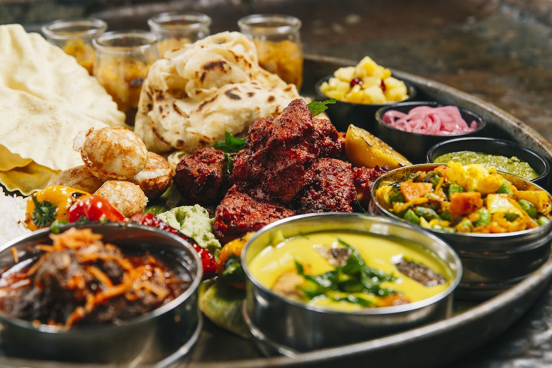 Indian food at Sauma restaurant in Perth